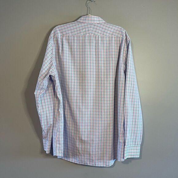 Charles Tyrwhitt Slim Fit Non-Iron Multi-Color Check Dress Shirt | SZ 46 - Picture 4 of 9